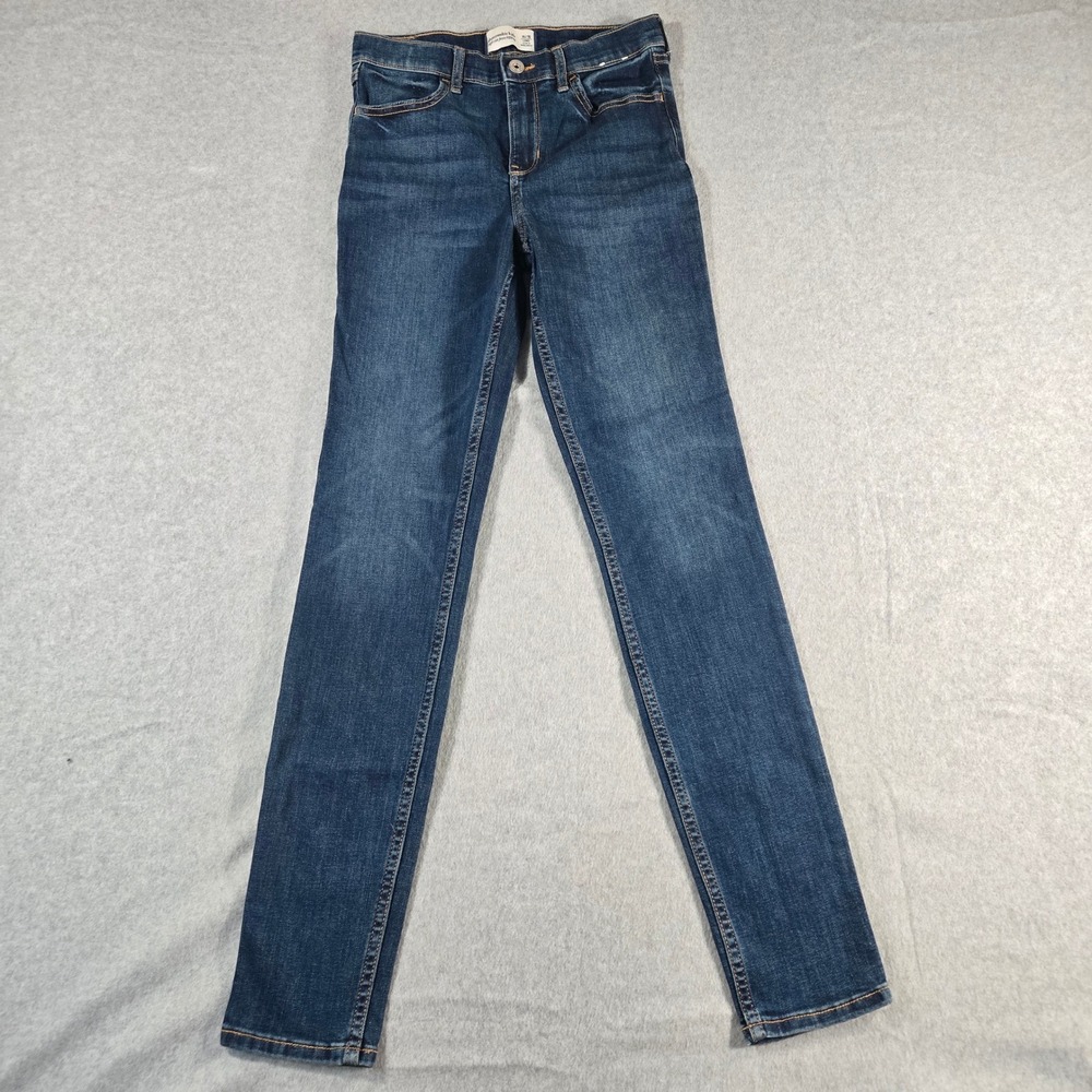 Abercrombie Kids High Rise Jean Legging Dark Wash Denim Size 15/16 Long